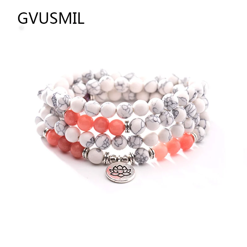 Fashion Design White Stone Natural Stone Bracelet 108 Beads Wrap Bracelet or High Quality Bracelet
Fashion Design White Stone Natural Stone Bracelet 108 Beads Wrap Bracelet or High Quality Bracelet