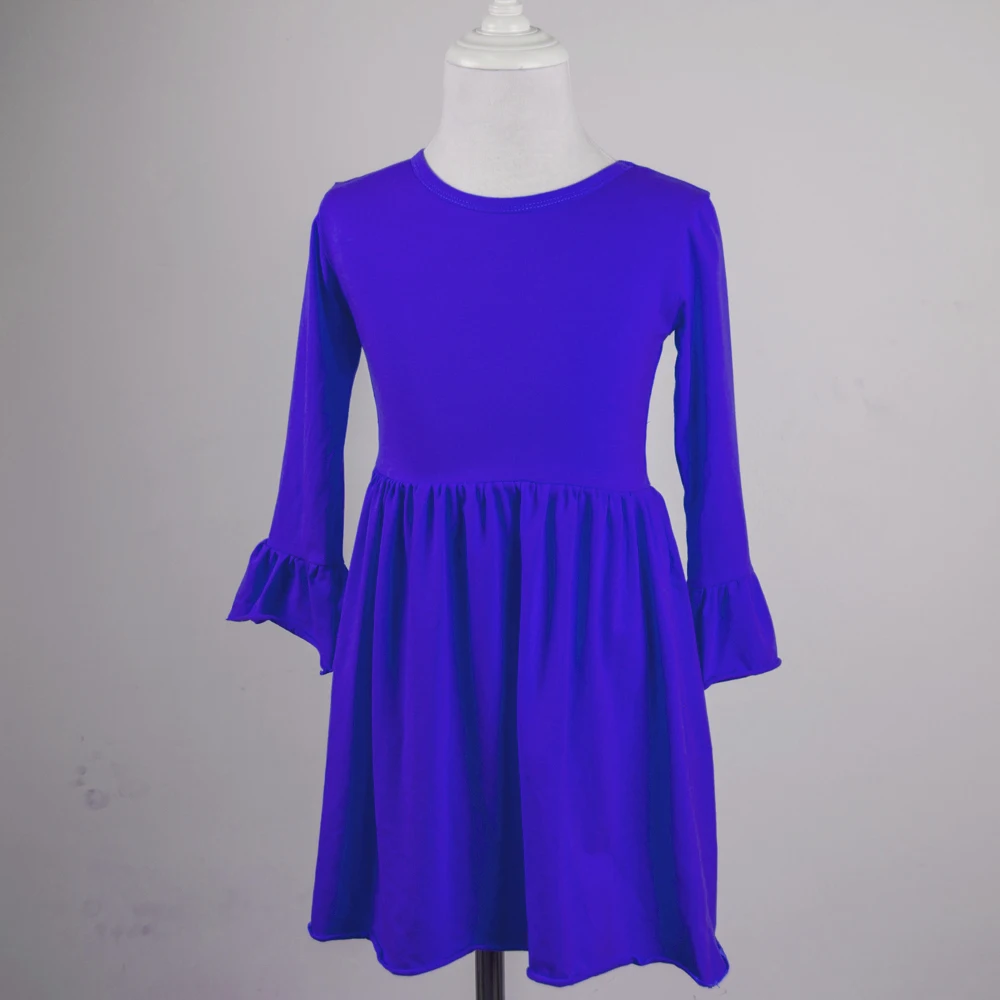 girls beautiful warm long sleeve dress fall winter dark color single ruffle sleeve clothing children pure color dress
girls beautiful warm long sleeve dress fall winter dark color single ruffle sleeve clothing children pure color dress