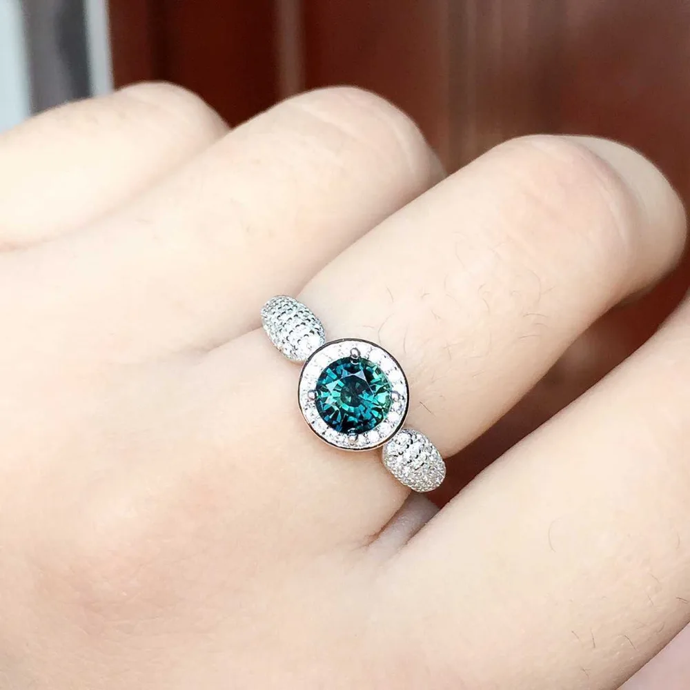 Natural blue sapphire stone Ring Natural gemstone Ring 925 sterling silver trendy Elegant Wealth round women's party Jewelry
Natural blue sapphire stone Ring Natural gemstone Ring 925 sterling silver trendy Elegant Wealth round women's party Jewelry