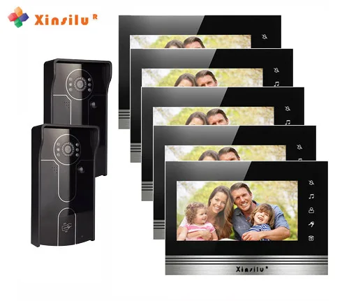 XINSILU wired villa video door phone For 2 doors 7 inch TFT-LCD color screen and access control IR camera w/t ID key unlocking
XINSILU wired villa video door phone For 2 doors 7 inch TFT-LCD color screen and access control IR camera w/t ID key unlocking