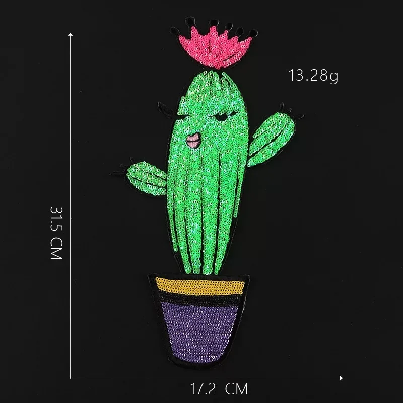 2019 New Cartoon Cactus Sequined Sew on Patches for Clothes Large Tropical Plant Sequins Patch DIY Craft Sewing Decals 1pc
2019 New Cartoon Cactus Sequined Sew on Patches for Clothes Large Tropical Plant Sequins Patch DIY Craft Sewing Decals 1pc