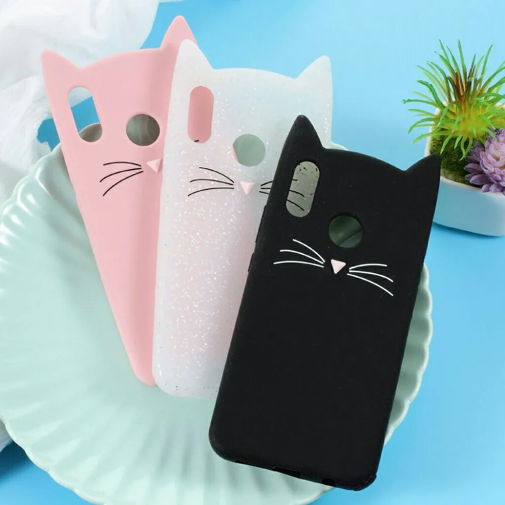 Горячая 3D силиконовая кошка мультфильм мягкий резиновый чехол для LG G6 G7 Q6 K4 2017 K8 K10