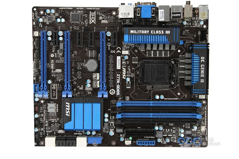 original motherboard for MSI Z77A-GD65 LGA 1155 DDR3 for I3 I5 i7 cpu 32GB USB3.0 SATA3 Z77 Desktop motherboard
original motherboard for MSI Z77A-GD65 LGA 1155 DDR3 for I3 I5 i7 cpu 32GB USB3.0 SATA3 Z77 Desktop motherboard