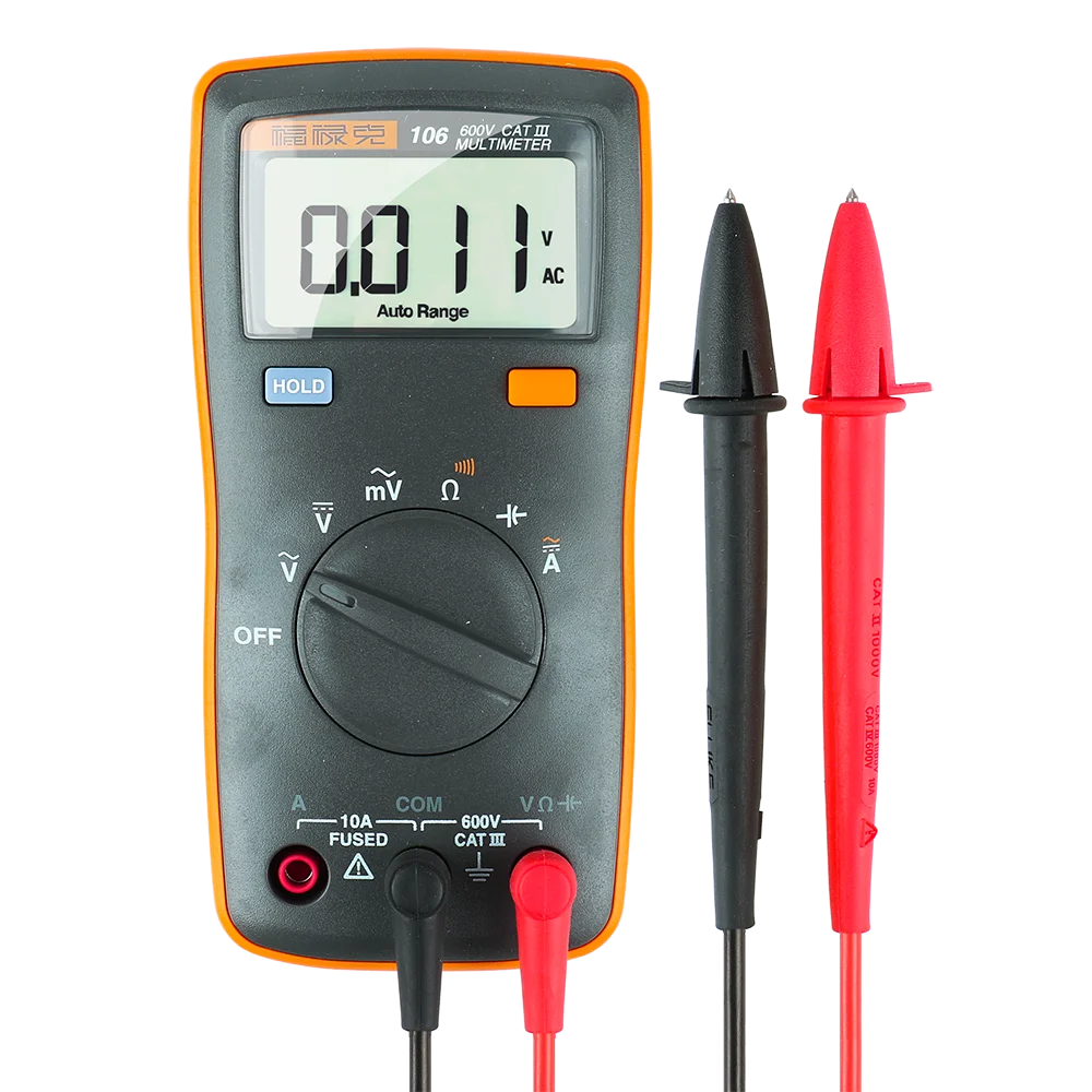 Цифровой мультиметр Fluke 106 переменного/постоянного тока с Ом, емкостью, испытанием непрерывности для базового электрического устранения неисправностей
Цифровой мультиметр Fluke 106 переменного/постоянного тока с Ом, емкостью, испытанием непрерывности для базового электрического устранения неисправностей