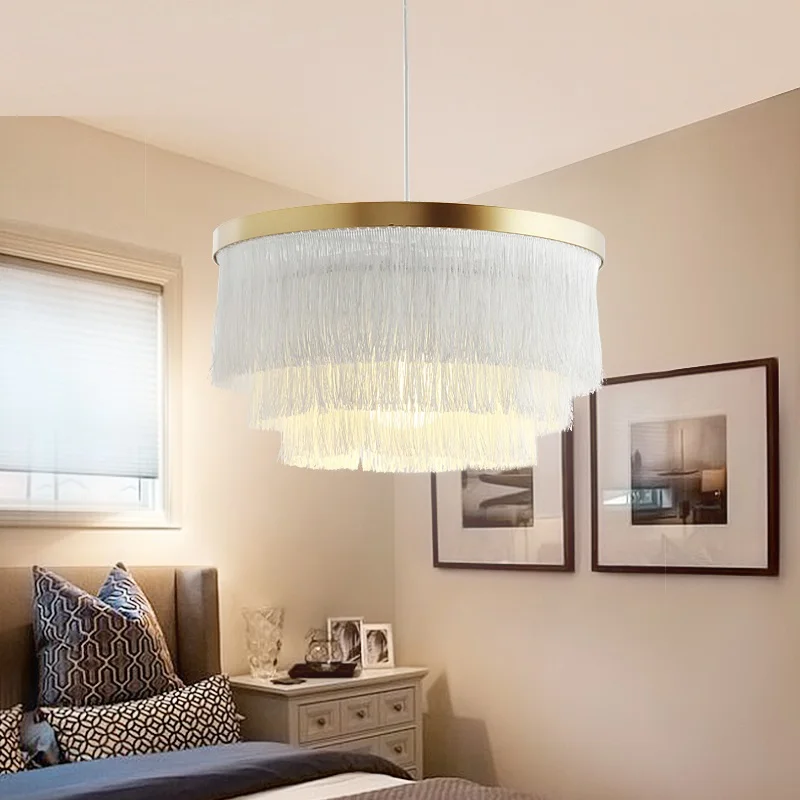 Fashion Silk thread LED Pendant Light Fixtures Bedroom Hanglamp Iron Hanging Lamp Nordic Lights Living Room Hnglampen Luminarias
Fashion Silk thread LED Pendant Light Fixtures Bedroom Hanglamp Iron Hanging Lamp Nordic Lights Living Room Hnglampen Luminarias