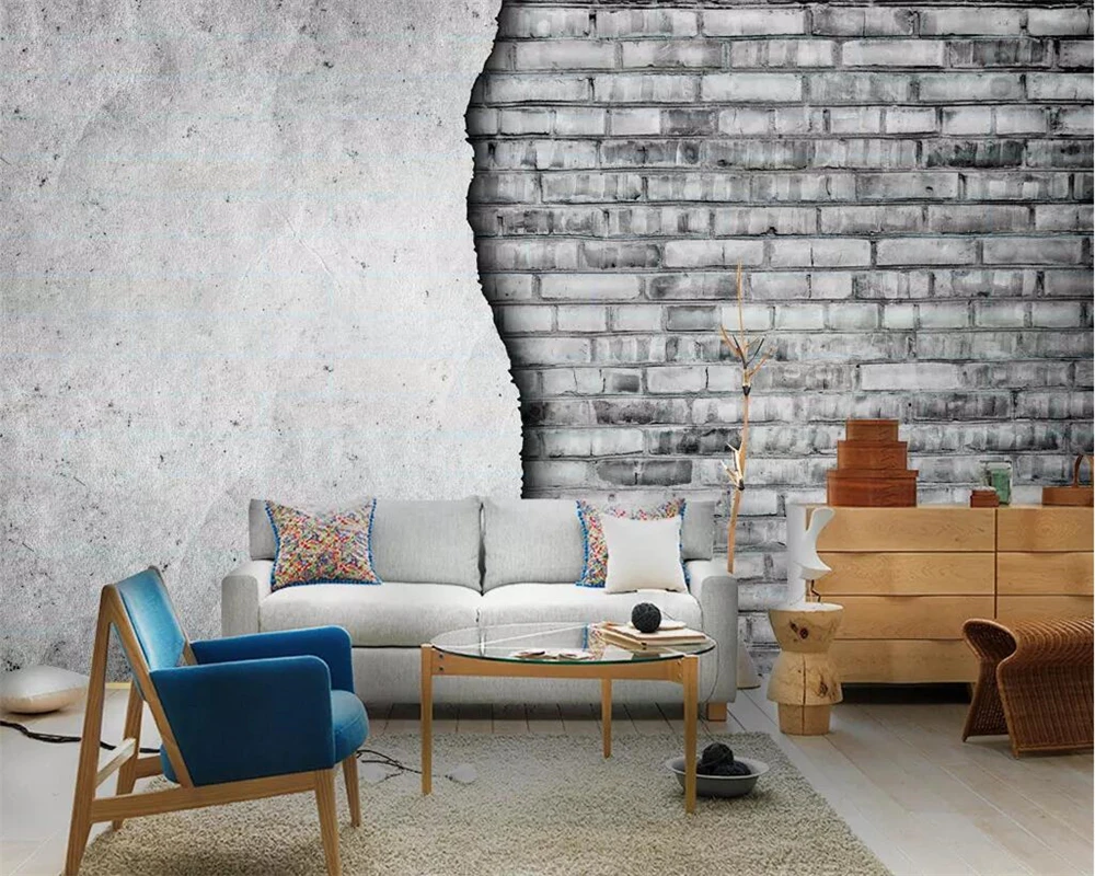 beibehang 3D photo custom mural wallpaper industrial wind cement sense modern minimalist brick wall background wall paper
beibehang 3D photo custom mural wallpaper industrial wind cement sense modern minimalist brick wall background wall paper