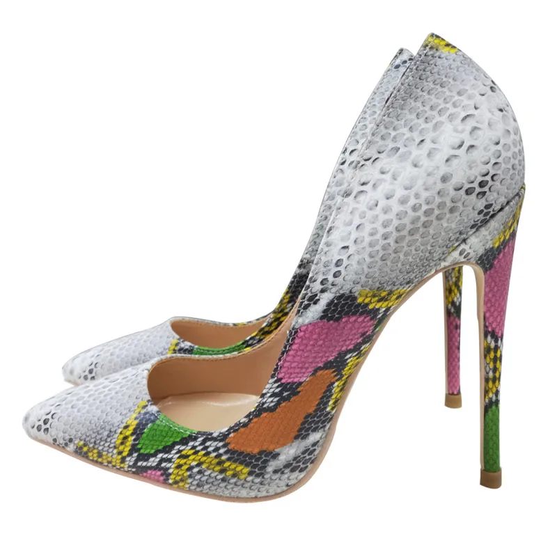 Pattern snake print sexy high heel pointed shallow mouth high heels 12cm ladies night work shoes
Pattern snake print sexy high heel pointed shallow mouth high heels 12cm ladies night work shoes