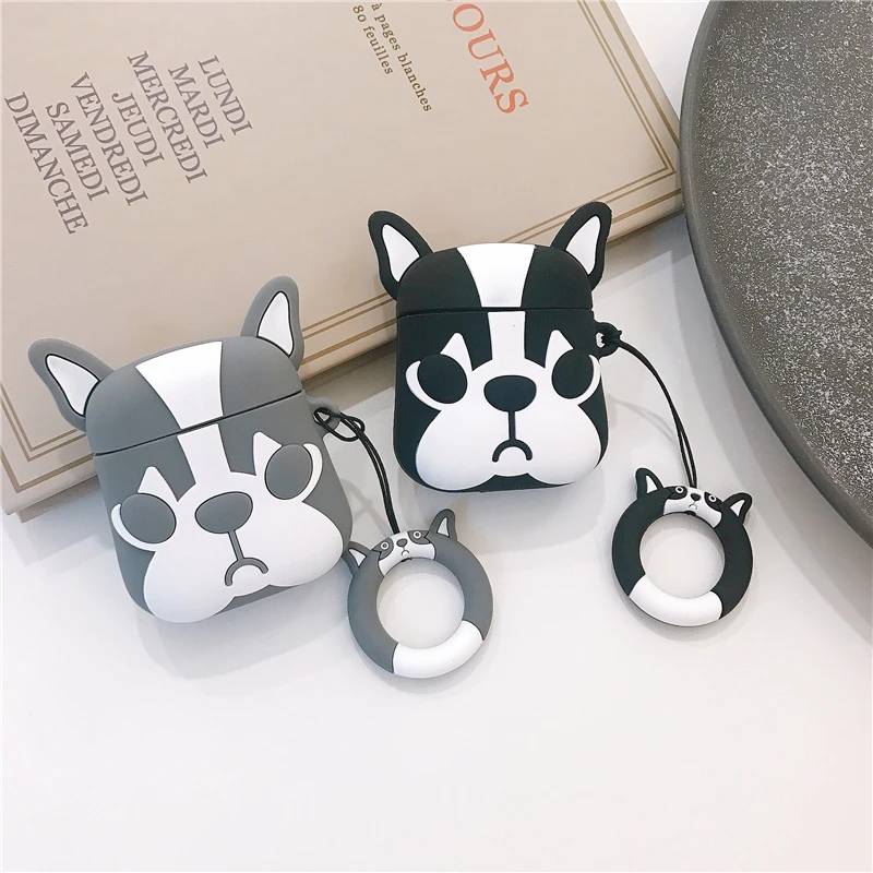 For AirPods Case Cute Cartoon Dog Earphone Cases For Apple Airpods 2 Cover Funda with Finger Ring Strap
For AirPods Case Cute Cartoon Dog Earphone Cases For Apple Airpods 2 Cover Funda with Finger Ring Strap