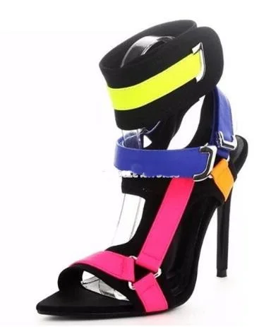 Big Size Pink Yellow Blue Color Block Buckle Strap Sandals Stiletto Heels Metal Buckle Decoration Dress Pumps Mixed Color Shoes
Big Size Pink Yellow Blue Color Block Buckle Strap Sandals Stiletto Heels Metal Buckle Decoration Dress Pumps Mixed Color Shoes