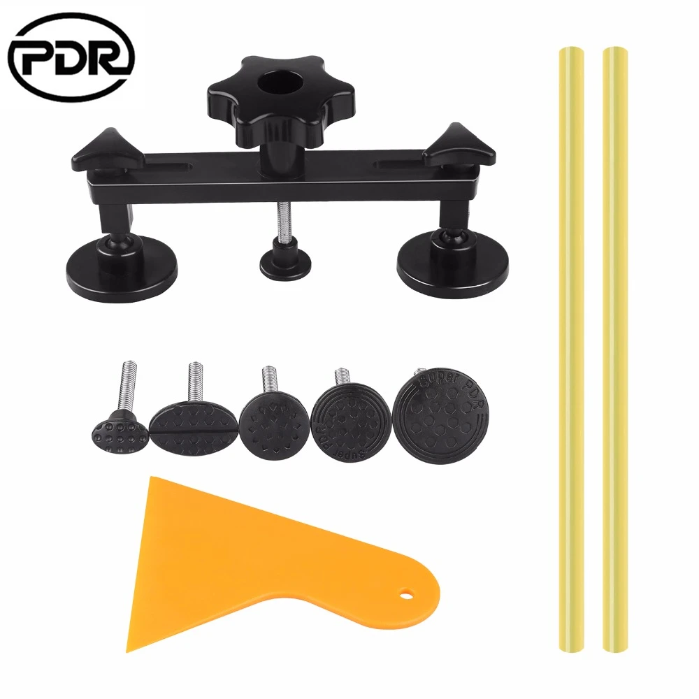 PDR Tools Dent Repair Kit Dent Puller Removal Tools Pulling Bridge for Repair 1-9 cm Dent with Glue Gun Rubber Shovel for Hail
PDR Tools Dent Repair Kit Dent Puller Removal Tools Pulling Bridge for Repair 1-9 cm Dent with Glue Gun Rubber Shovel for Hail
