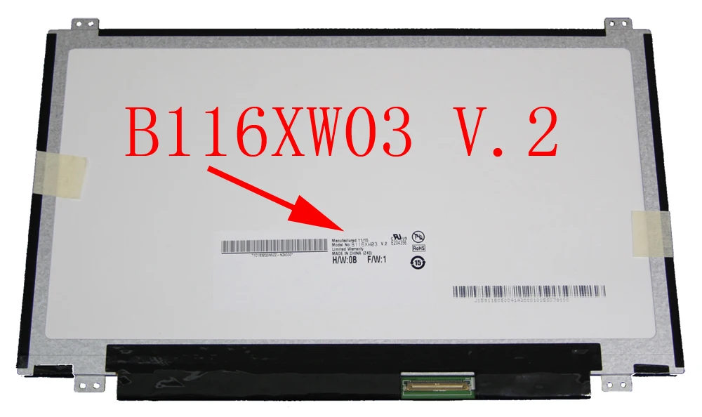 11,6 ''ЖК-матричный экран B116XW03 V.2 N116BGE-L41 N116BGE-L42 для Acer ASPIRE ONE 722-0473 AO722 756 V5-171 v5-131 Замена
11,6 ''ЖК-матричный экран B116XW03 V.2 N116BGE-L41 N116BGE-L42 для Acer ASPIRE ONE 722-0473 AO722 756 V5-171 v5-131 Замена