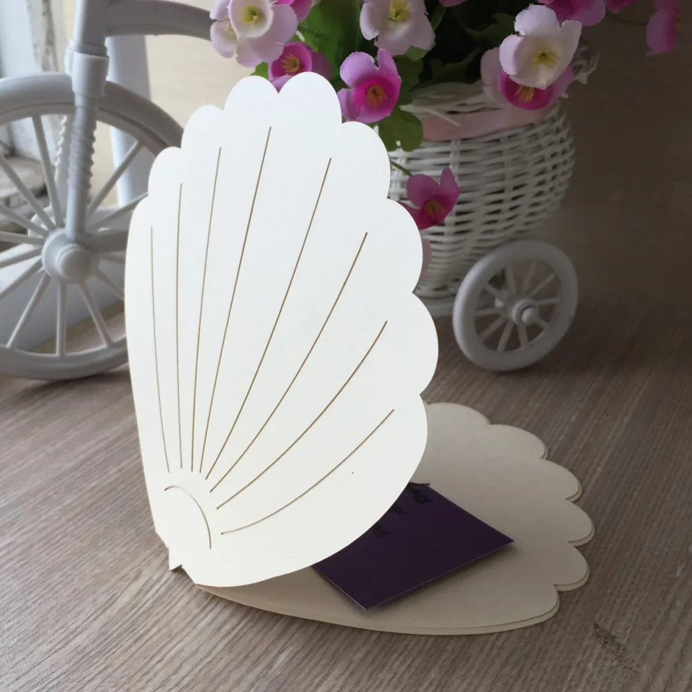 30Pcs Unique DesignLaser Cut Pearl paper Shell Pattern Beach Ocean Wedding Invitation Cover Card Birthday Party Invitation Card
30Pcs Unique DesignLaser Cut Pearl paper Shell Pattern Beach Ocean Wedding Invitation Cover Card Birthday Party Invitation Card
