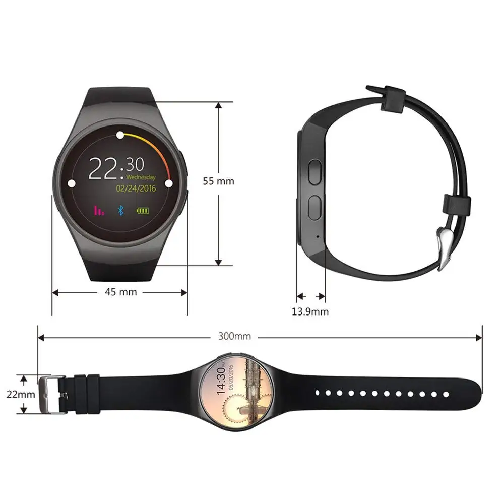 PLYSIN KW18 Bluetooth Smart Watch Smartwatch Pedometer Fitness Activity Tracker Heart Rate Monitor for Android IOS Men Women
PLYSIN KW18 Bluetooth Smart Watch Smartwatch Pedometer Fitness Activity Tracker Heart Rate Monitor for Android IOS Men Women