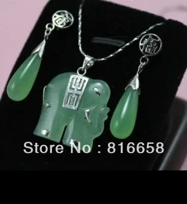 FREE SHIPPING>green jade elephant Jewellery necklace/Pendant earring Set Natural jewelry
FREE SHIPPING>green jade elephant Jewellery necklace/Pendant earring Set Natural jewelry