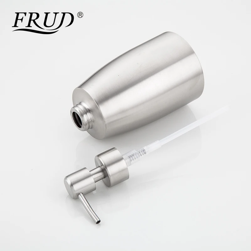 FRUD Stainless Steel Kitchen Bathroom Dispenser No need to install Hand Pump Liquid Soap Silver Modern and simple design Y35008
FRUD Stainless Steel Kitchen Bathroom Dispenser No need to install Hand Pump Liquid Soap Silver Modern and simple design Y35008