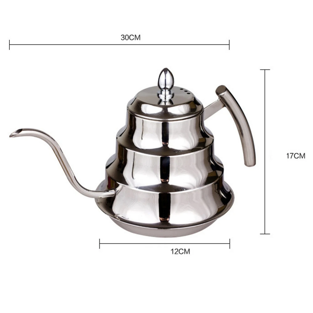 ABFP Kitchen Coffee Pot Stainless Steel Coffee Drip Kettle Tea Pot, 1.2L Fine Mouth Coffee Pot
ABFP Kitchen Coffee Pot Stainless Steel Coffee Drip Kettle Tea Pot, 1.2L Fine Mouth Coffee Pot