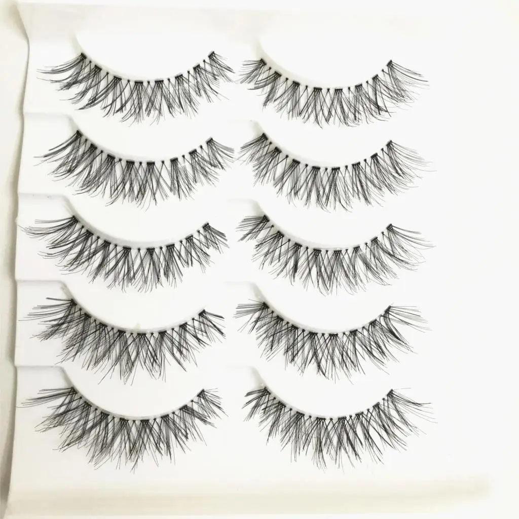 5 Pairs 3D Natural messy False Eyelashes Handmade Black Long Sparse Cross Fake Eye Lashes Extensions Makeup Tools
5 Pairs 3D Natural messy False Eyelashes Handmade Black Long Sparse Cross Fake Eye Lashes Extensions Makeup Tools