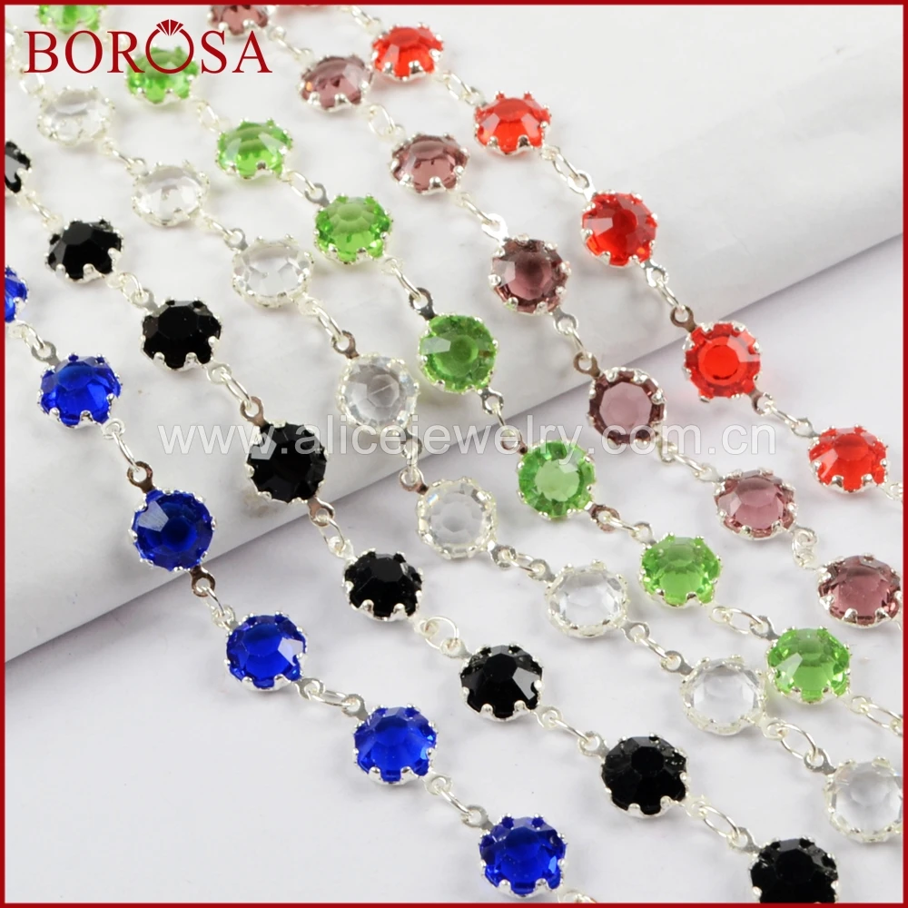 5Meters 6mm Silver Color Claw Glass Crystal Faceted Coin Beads Chain Glass Beads Chains Jewelry for Necklace JT236
5Meters 6mm Silver Color Claw Glass Crystal Faceted Coin Beads Chain Glass Beads Chains Jewelry for Necklace JT236