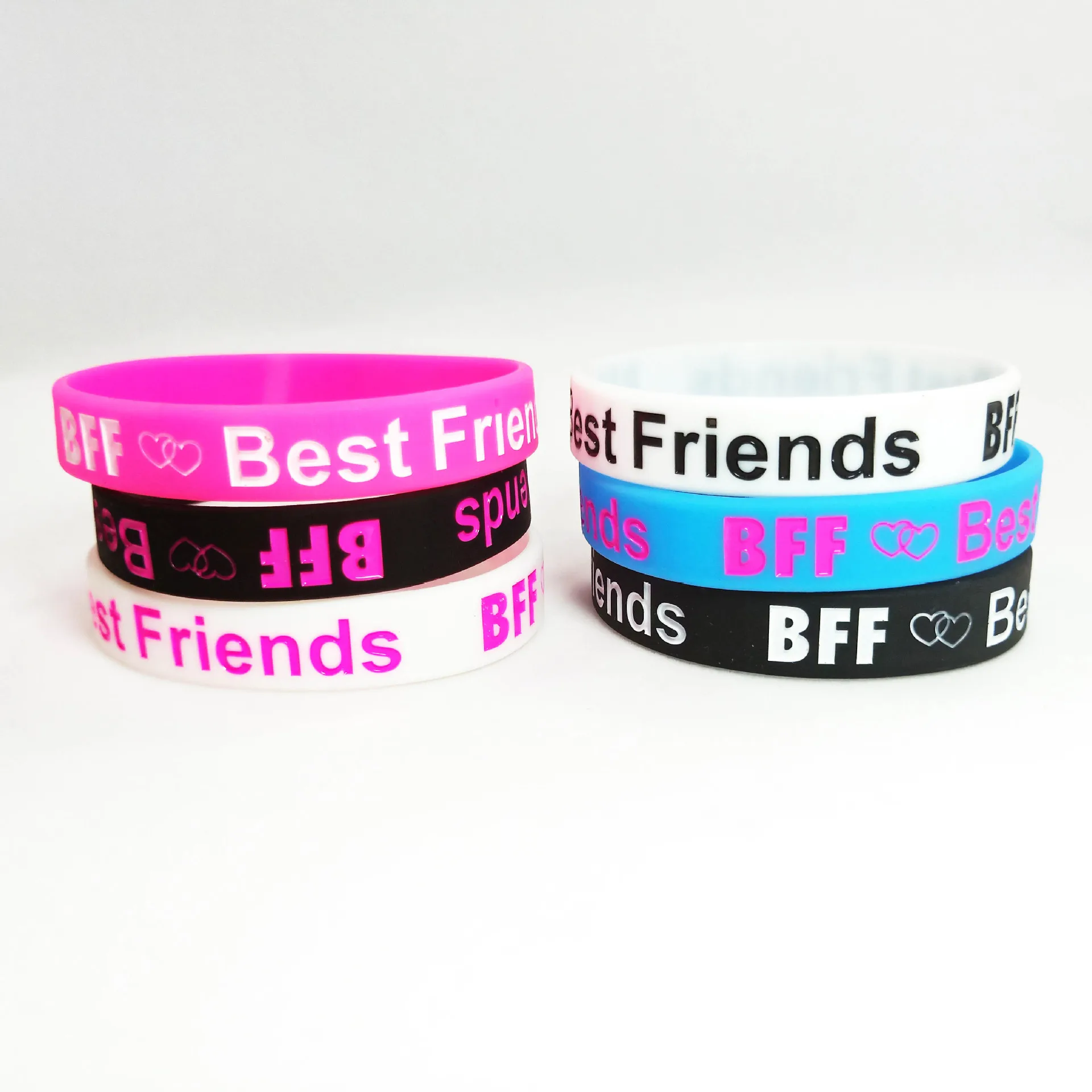 1PC New Fashion Best Friends Forever Silicone Wristband Friendship BFF Silicone Bracelet&Bangles Boy Girl Gifts SH318
1PC New Fashion Best Friends Forever Silicone Wristband Friendship BFF Silicone Bracelet&Bangles Boy Girl Gifts SH318