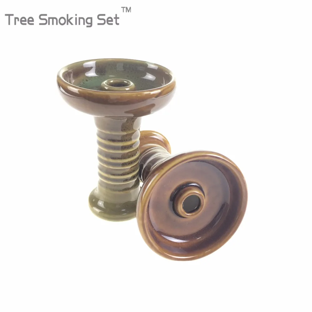 Keramische Een gat Phunnel Waterpijp Hoofd Shisha met Grommet случайный цвет металлический угольный горшок