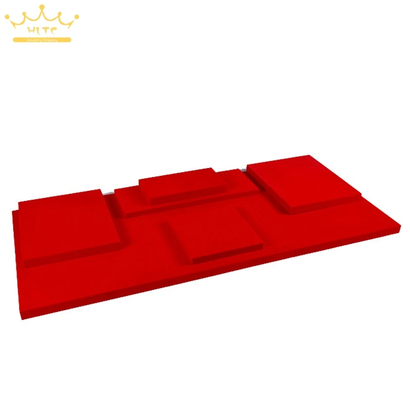 Jewelry Display Window Showcase Red Velvet Wood Jewellery Stand Ring Holder Cases
Jewelry Display Window Showcase Red Velvet Wood Jewellery Stand Ring Holder Cases