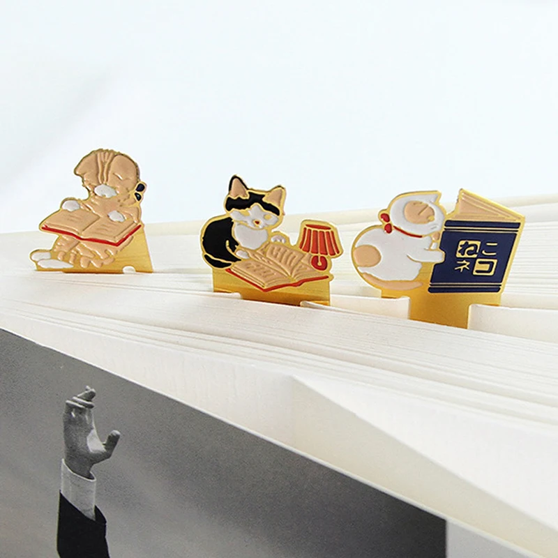 4 pcs/lot Kawaii Japan Pottering Cat Deisgn Metal Bookmarks Vintage Hollow Reading Book Mark Stationery Gift Supplies
4 pcs/lot Kawaii Japan Pottering Cat Deisgn Metal Bookmarks Vintage Hollow Reading Book Mark Stationery Gift Supplies