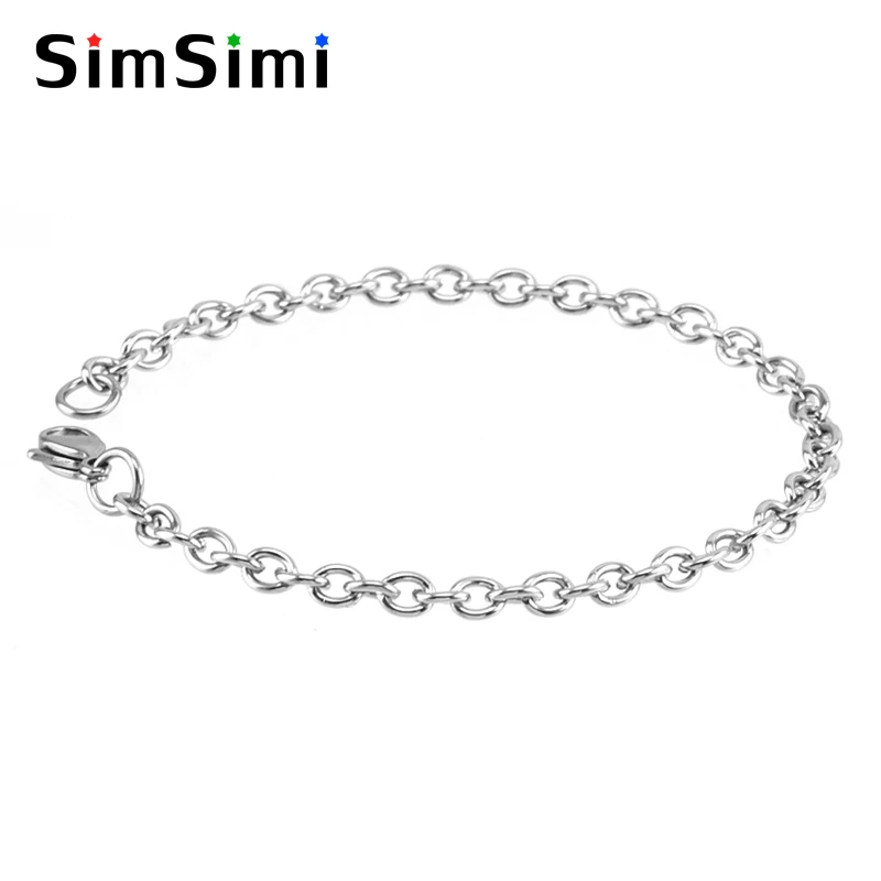 Female women bracelet cute Rolo 4mm femme chain bracelet Stainless Steel Personalized customized base Chain Link Bracelets
Female women bracelet cute Rolo 4mm femme chain bracelet Stainless Steel Personalized customized base Chain Link Bracelets
