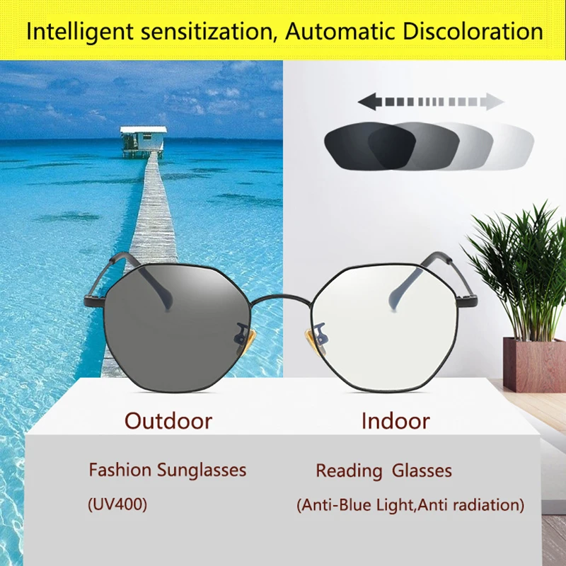 Polygon Filter Computer Glasses For Blocking UV Anti Blue Light Eye Eyestrain Transition Photochromic Gaming Glasses Women Men
Polygon Filter Computer Glasses For Blocking UV Anti Blue Light Eye Eyestrain Transition Photochromic Gaming Glasses Women Men