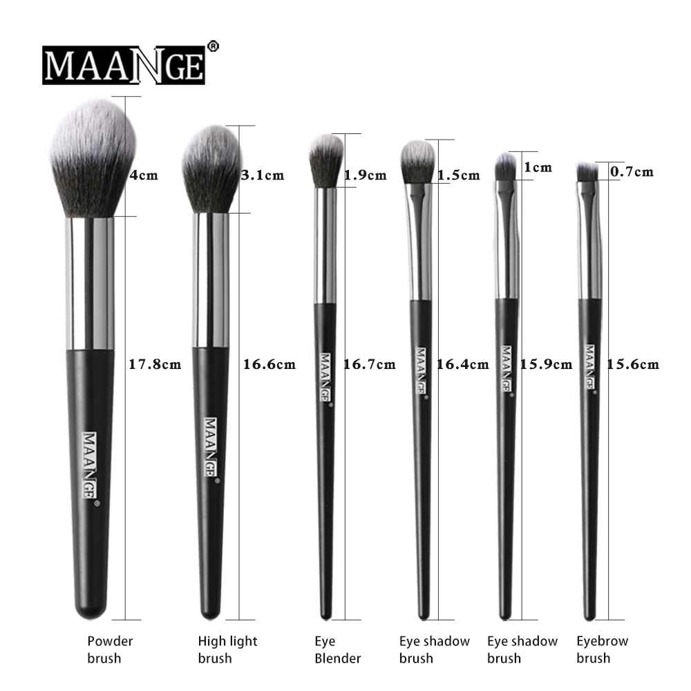 MAANGE 6 Pcs/set Makeup Brushes Set Professional Brush for Makeup Soft Synthetic Hair Powder Foundation Eyeshadow Make up Tools
MAANGE 6 Pcs/set Makeup Brushes Set Professional Brush for Makeup Soft Synthetic Hair Powder Foundation Eyeshadow Make up Tools