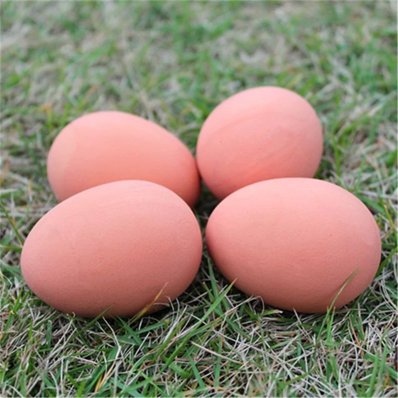 6Pcs Bouncy Eggs Realistic Fake Rubber Bouncing Balls Pet Toy Prank Joke Toy
