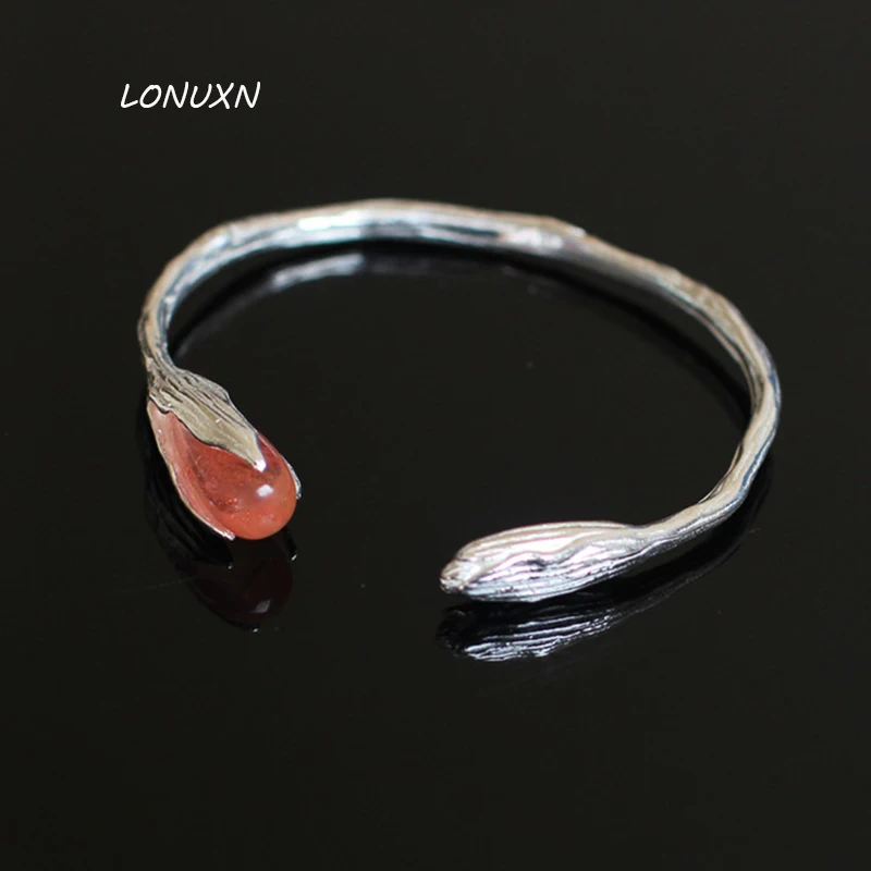 990 sterling silver jewelry High quality female jewelry natural semi precious stones strawberry red crystal lady lovers gift
990 sterling silver jewelry High quality female jewelry natural semi precious stones strawberry red crystal lady lovers gift