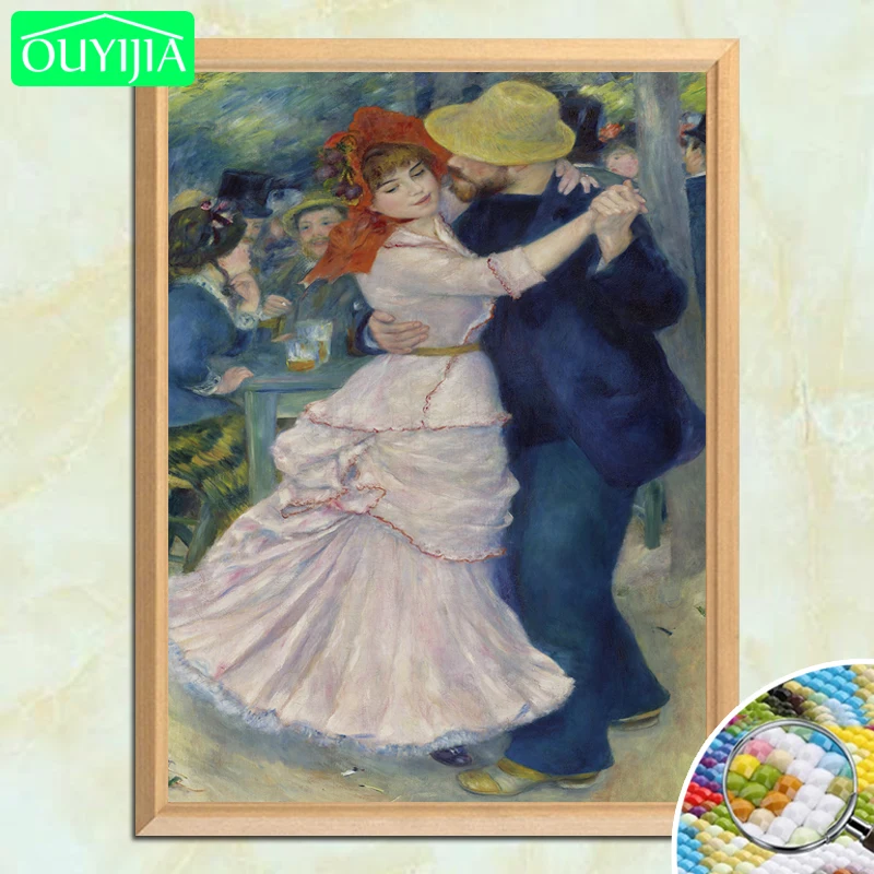 World Famous Painting "Dance at Bougival" 5D DIY Diamond Painting Full Square Diamond Embroidery Sale Rhinestones Mosaic Picture
World Famous Painting "Dance at Bougival" 5D DIY Diamond Painting Full Square Diamond Embroidery Sale Rhinestones Mosaic Picture