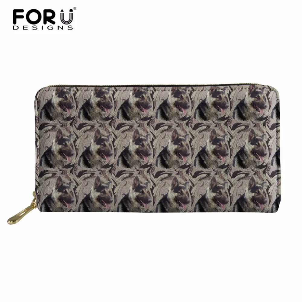 FORUDESIGNS Large Capacity German Shepherd Men Wallets Leather Card Holder Phone Pocket Long Wallet Male Zipper Clutch Purse
FORUDESIGNS Large Capacity German Shepherd Men Wallets Leather Card Holder Phone Pocket Long Wallet Male Zipper Clutch Purse