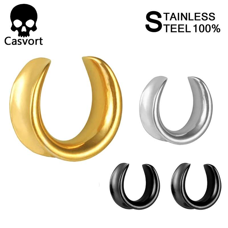 Casvort 2 PCS New Saddle Ear Tunnel Plug Piercing Ring Expander Studs Stretchers Fashion Body Piercing Jewelry Earrings Gift
Casvort 2 PCS New Saddle Ear Tunnel Plug Piercing Ring Expander Studs Stretchers Fashion Body Piercing Jewelry Earrings Gift