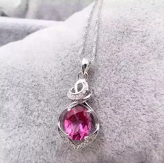 natural pink stone pendant S925 silver Natural gemstone Pendant Necklace trendy Elegant water drop women party fine jewelry
natural pink stone pendant S925 silver Natural gemstone Pendant Necklace trendy Elegant water drop women party fine jewelry