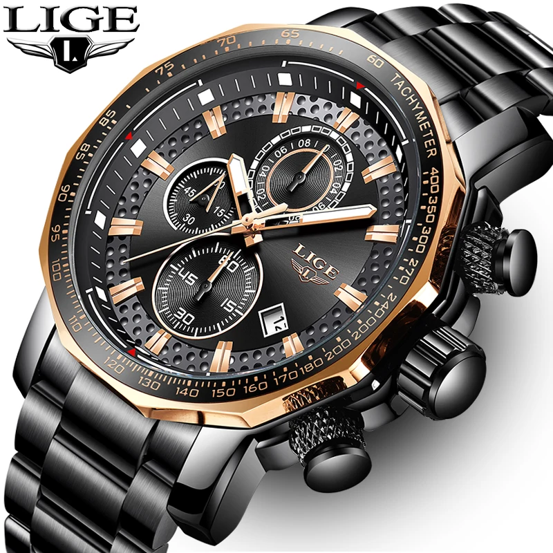 2022 LIGE New Fashion Mens Watches Top Luxury Brand Military Big Dial Male Clock Analog Quartz Watch Men Sport Chronograph watch
2022 LIGE New Fashion Mens Watches Top Luxury Brand Military Big Dial Male Clock Analog Quartz Watch Men Sport Chronograph watch