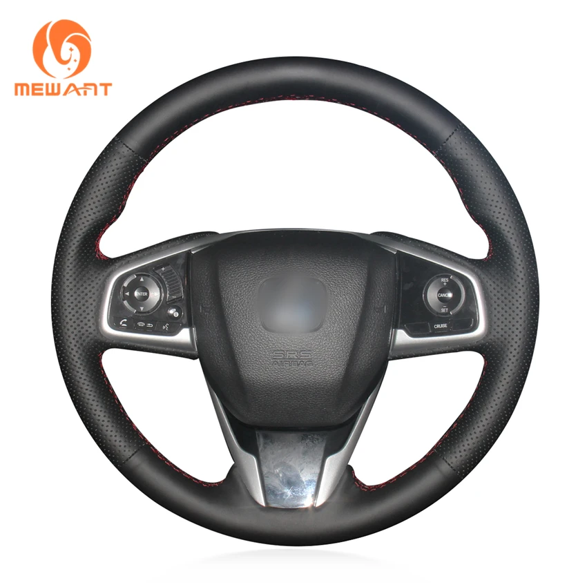 MEWANT Black Artificial Leather Car Steering Wheel Cover for Honda Civic 10 CR-V CRV Clarity 2016 2017 2018 2019 2020-2021
MEWANT Black Artificial Leather Car Steering Wheel Cover for Honda Civic 10 CR-V CRV Clarity 2016 2017 2018 2019 2020-2021