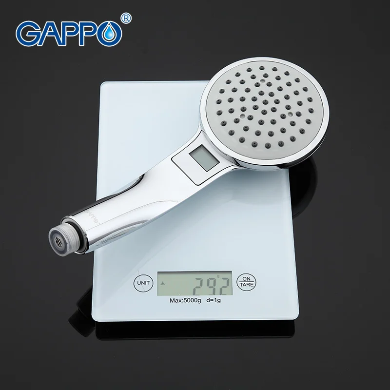 Gappo 1Pc Top Quality Colorful LED Shower head bathroom accessoriess Temperature Sensor Light water saving shower head G22
Gappo 1Pc Top Quality Colorful LED Shower head bathroom accessoriess Temperature Sensor Light water saving shower head G22