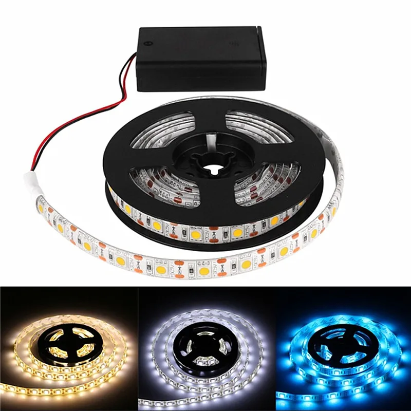 3 x AA Battery 5V LED Strip 5050 3528 LED Light Flexible 50CM 1M 2M White Warm White For TV Background Lighting Night Light
3 x AA Battery 5V LED Strip 5050 3528 LED Light Flexible 50CM 1M 2M White Warm White For TV Background Lighting Night Light