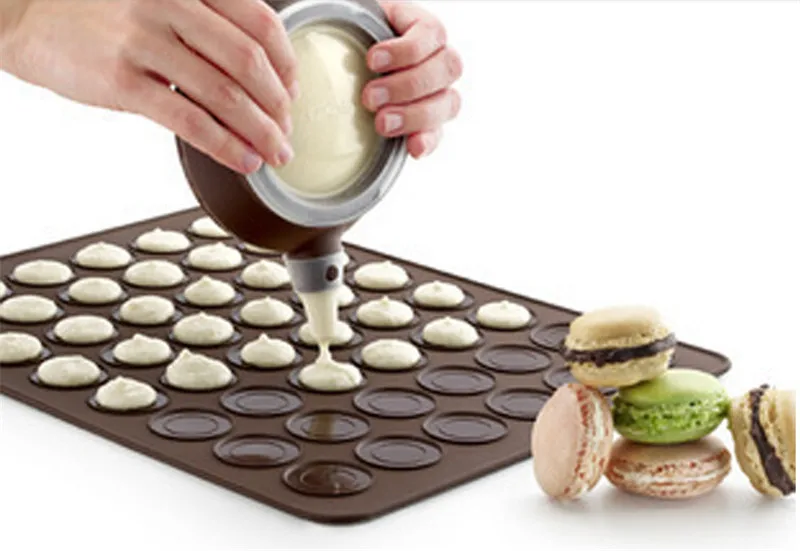 New Silicone Macaron Pastry Oven Baking Mould Sheet Mat 30-Cavity DIY Mold Baking Mat Esteiras Forros De Cozimento D5
New Silicone Macaron Pastry Oven Baking Mould Sheet Mat 30-Cavity DIY Mold Baking Mat Esteiras Forros De Cozimento D5