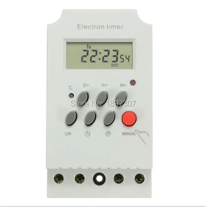 Free Shipping KG316T-II New AC 220V 25A Din Rail Digital Programmable Electronic Timer Time Switch
Free Shipping KG316T-II New AC 220V 25A Din Rail Digital Programmable Electronic Timer Time Switch