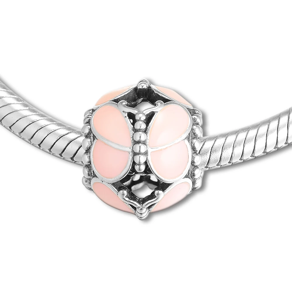 Fits Europe Bracelet Pink Butterflies Charm Beads for Women DIY Making Genuine 925 Sterling Silver Charms Bead Jewelry Kralen
Fits Europe Bracelet Pink Butterflies Charm Beads for Women DIY Making Genuine 925 Sterling Silver Charms Bead Jewelry Kralen