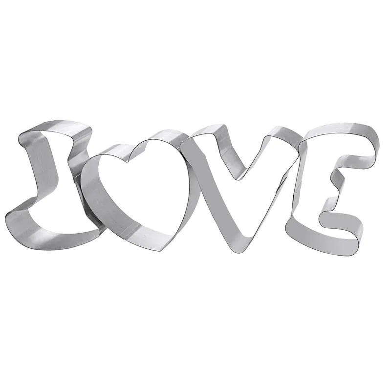 4PCS/set Stainless Steel Cake Cutter Mousse Cookie Cutter Big Puzzle Love Shape Cookie Mold Fondant Jelly baking tool
4PCS/set Stainless Steel Cake Cutter Mousse Cookie Cutter Big Puzzle Love Shape Cookie Mold Fondant Jelly baking tool