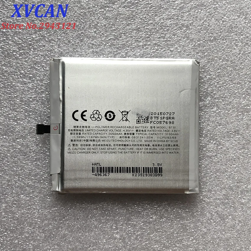High Quality Original Backup 3150mAh Battery BT51 For Meizu MX5 Smart Mobile Phone++Tracking Number+In Stock
High Quality Original Backup 3150mAh Battery BT51 For Meizu MX5 Smart Mobile Phone++Tracking Number+In Stock