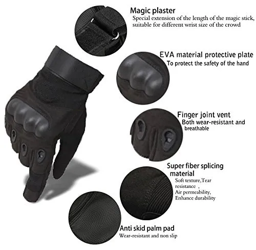 Motorcycle Gloves Special Ops Full Finger Winter Gloves Tactical Gloves for Men Outdoor Sport Driving Black
Motorcycle Gloves Special Ops Full Finger Winter Gloves Tactical Gloves for Men Outdoor Sport Driving Black