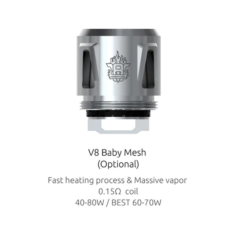 Smok TFV8 Детские катушки V8 Baby-T12 светильник ядро 0 15 Ом T12 сетки 5 шт. в упаковке для Baby