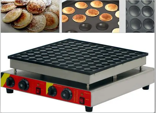 

Electric or Gas Type 100 Pcs Commercial Use 110v 220v Dutch Pancakes Maker Non-stick Poffertjes Maker Machine Mini Waffle Baker