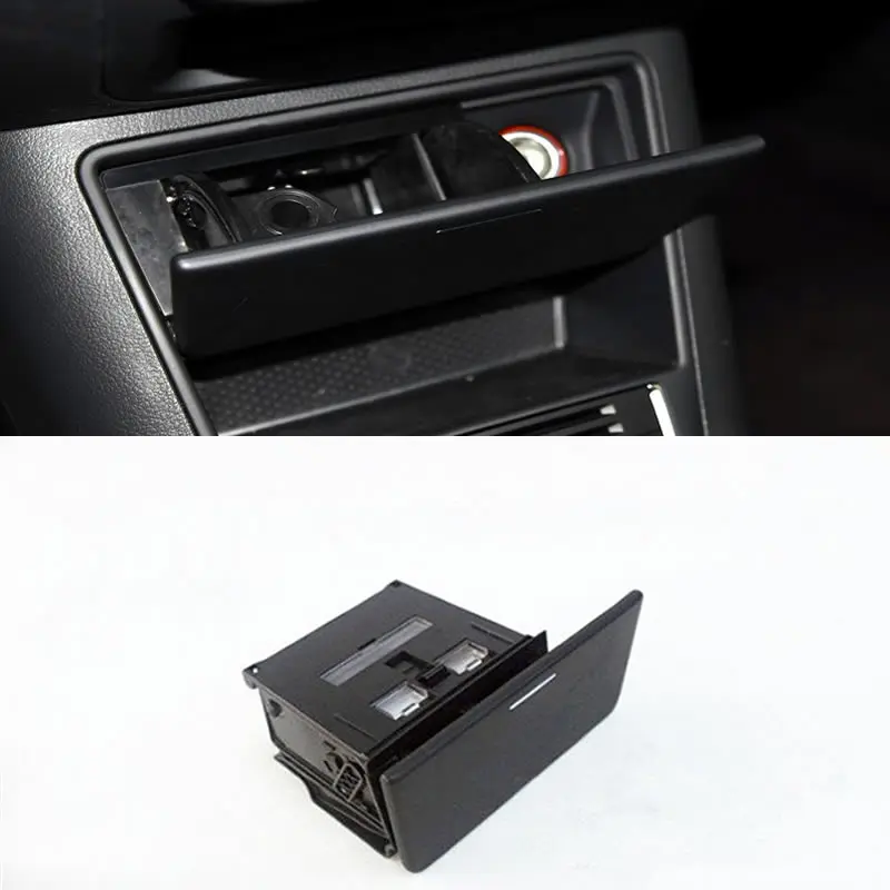 Черная консоль для хранения пепельниц вставка LHD Volkswagen Tiguan Golf Plus 2009 2010 2011 2012 2013 2014
