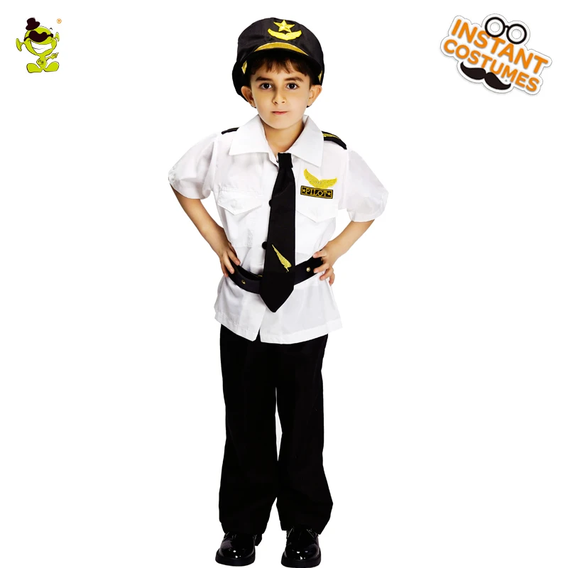 Boy's Pilot Costumes Kids Handsome Pilot Suit With Hat Cosplay Uniform Fancy Costumes
Boy's Pilot Costumes Kids Handsome Pilot Suit With Hat Cosplay Uniform Fancy Costumes