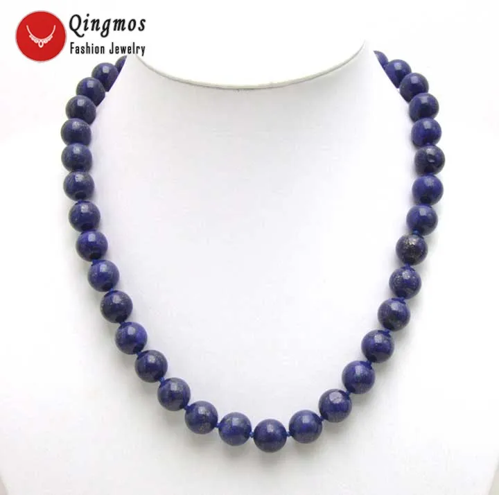 Qingmos Trendy Natural Lapis Lazuli Necklace for Women with 12mm Round Blue Lapis Lazuli Stone Chokers Necklace Jewelry 17" 5455
Qingmos Trendy Natural Lapis Lazuli Necklace for Women with 12mm Round Blue Lapis Lazuli Stone Chokers Necklace Jewelry 17" 5455